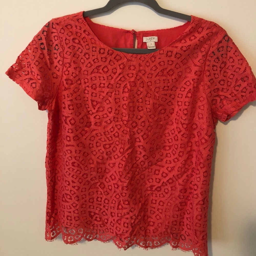 Like new JCrew Lace Blouse